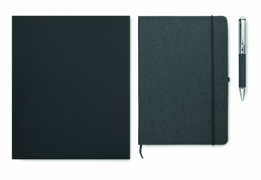 Logotrade promotional gift picture of: Recycled leather notebook set